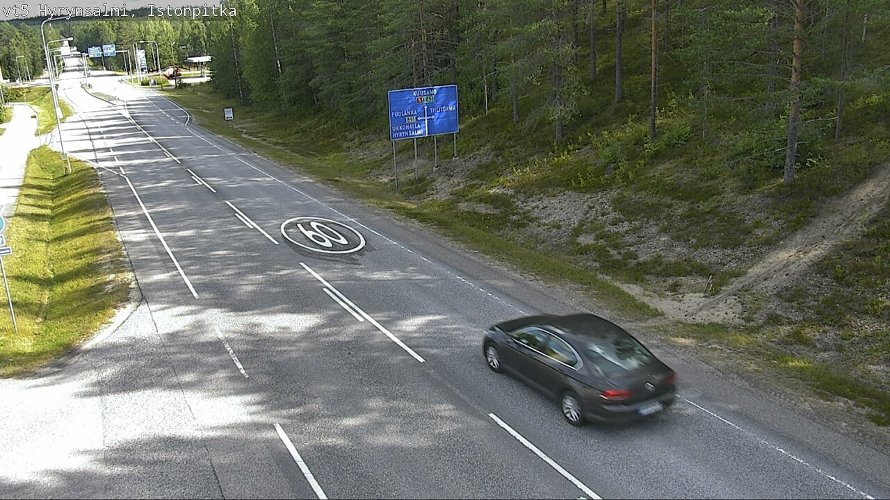 Weather Camera Image Road 5 Hyrynsalmi, Istonpitkä, Hyrynsalmi, Kainuu