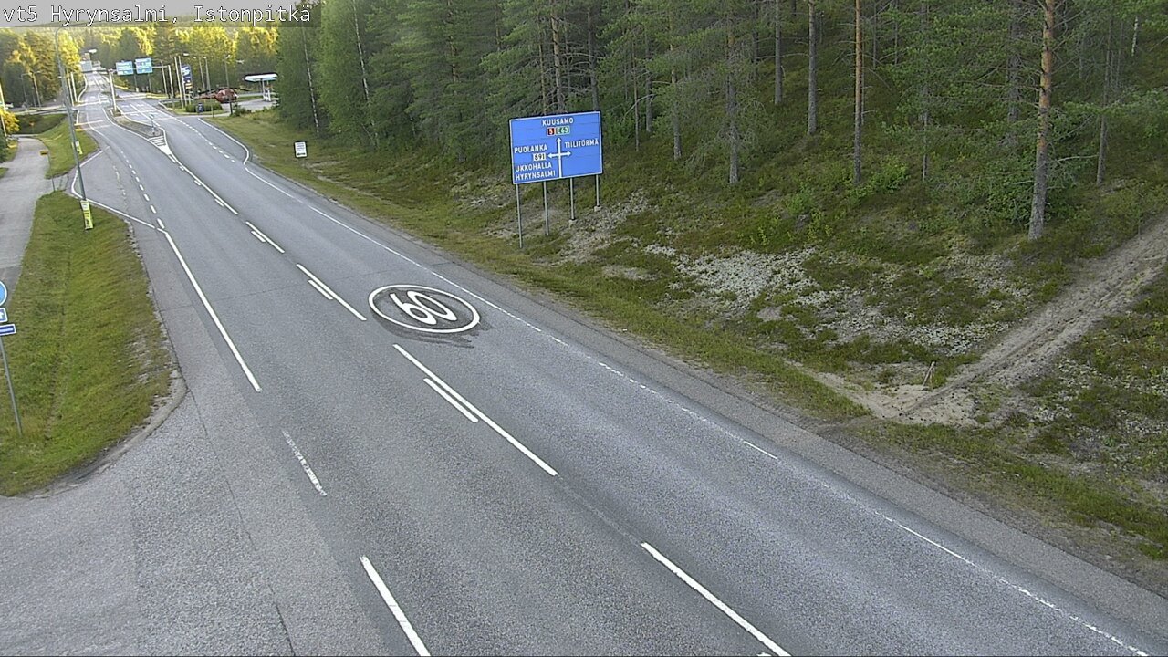 Kelikamerat Kuva Tie 5 Hyrynsalmi, Istonpitkä, Hyrynsalmi, Kainuu