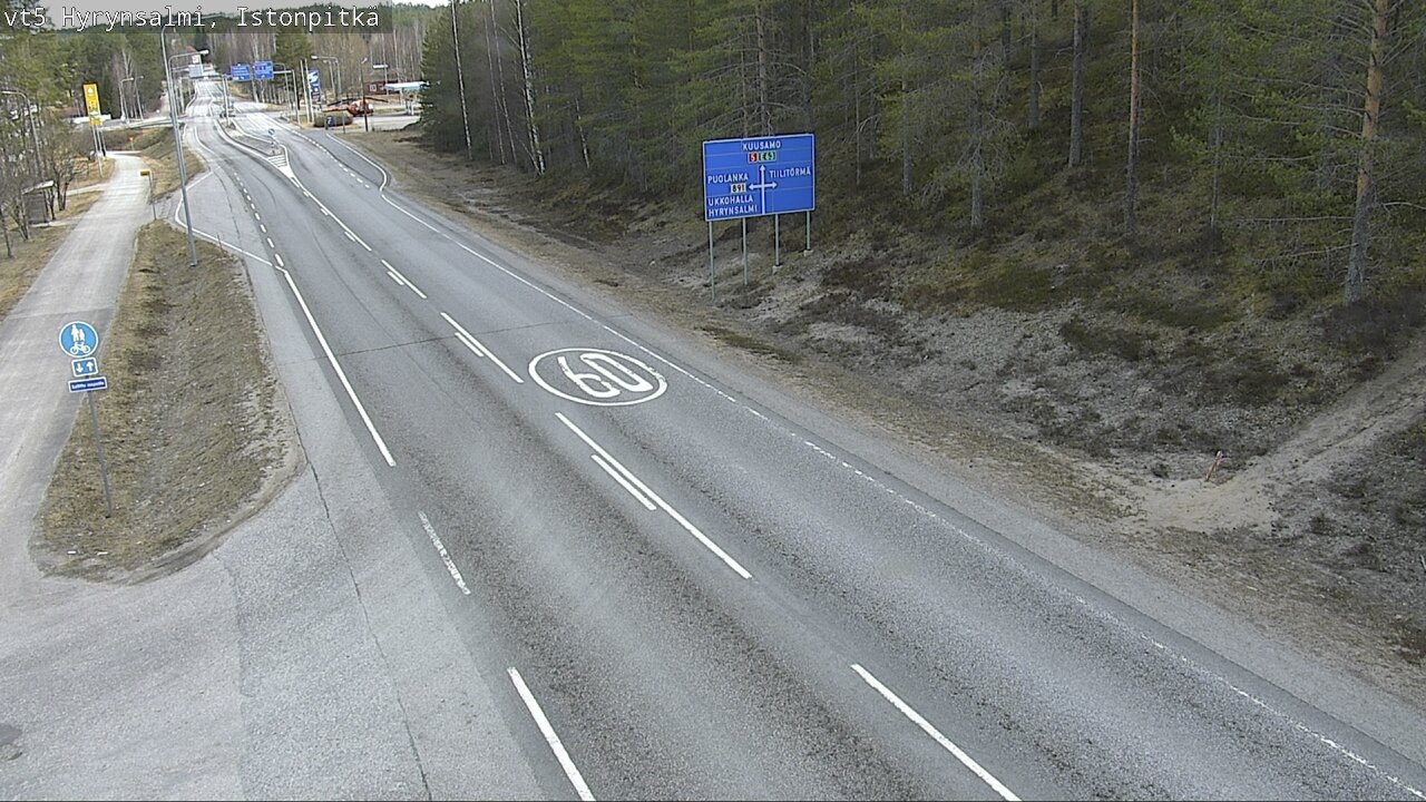 Kelikamerat Kuva Tie 5 Hyrynsalmi, Istonpitkä, Hyrynsalmi, Kainuu