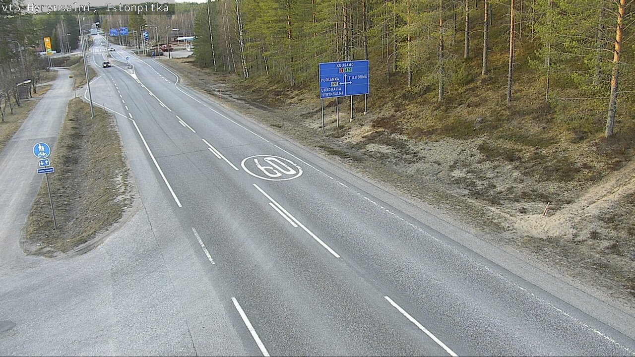 Kelikamerat Kuva Tie 5 Hyrynsalmi, Istonpitkä, Hyrynsalmi, Kainuu