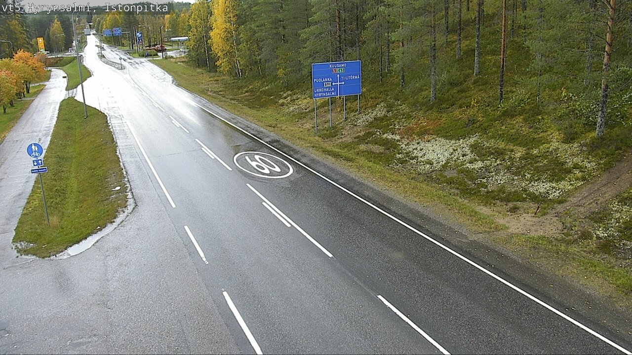 Weather Camera Image Road 5 Hyrynsalmi, Istonpitkä, Hyrynsalmi, Kainuu