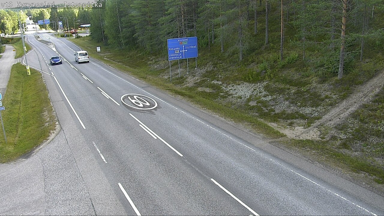 Weather Camera Image Road 5 Hyrynsalmi, Istonpitkä, Hyrynsalmi, Kainuu
