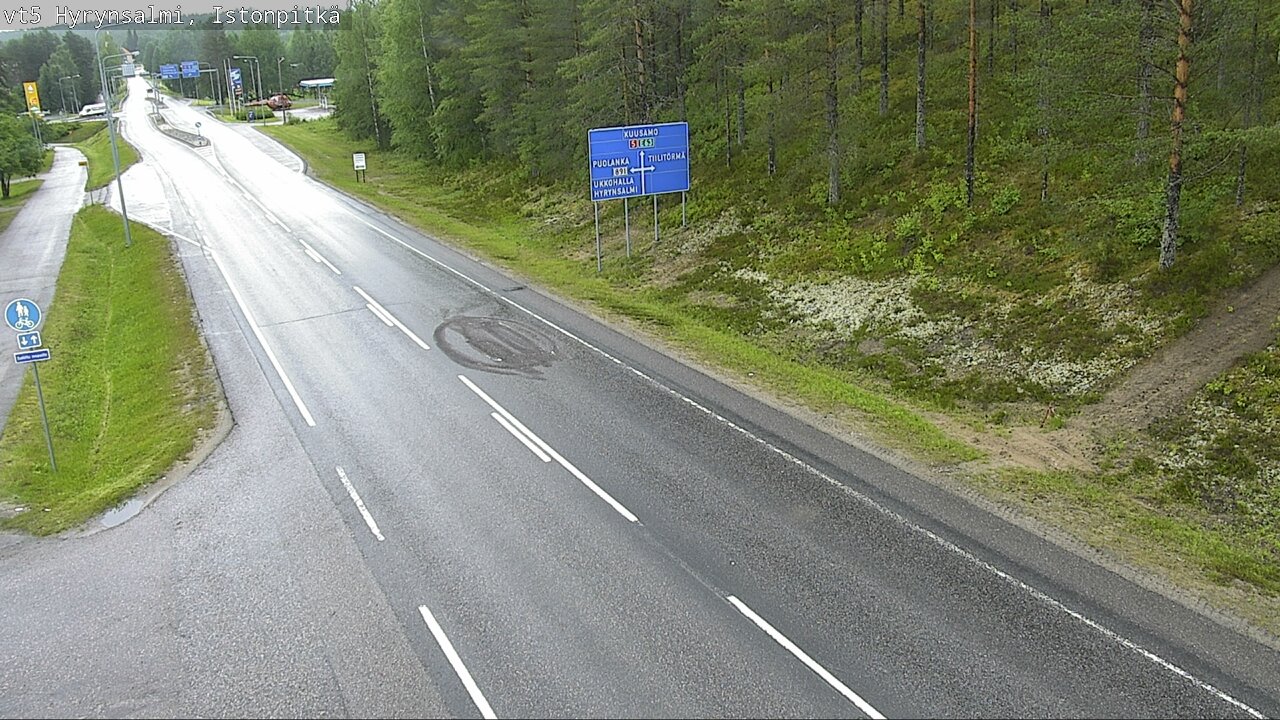 Weather Camera Image Road 5 Hyrynsalmi, Istonpitkä, Hyrynsalmi, Kainuu