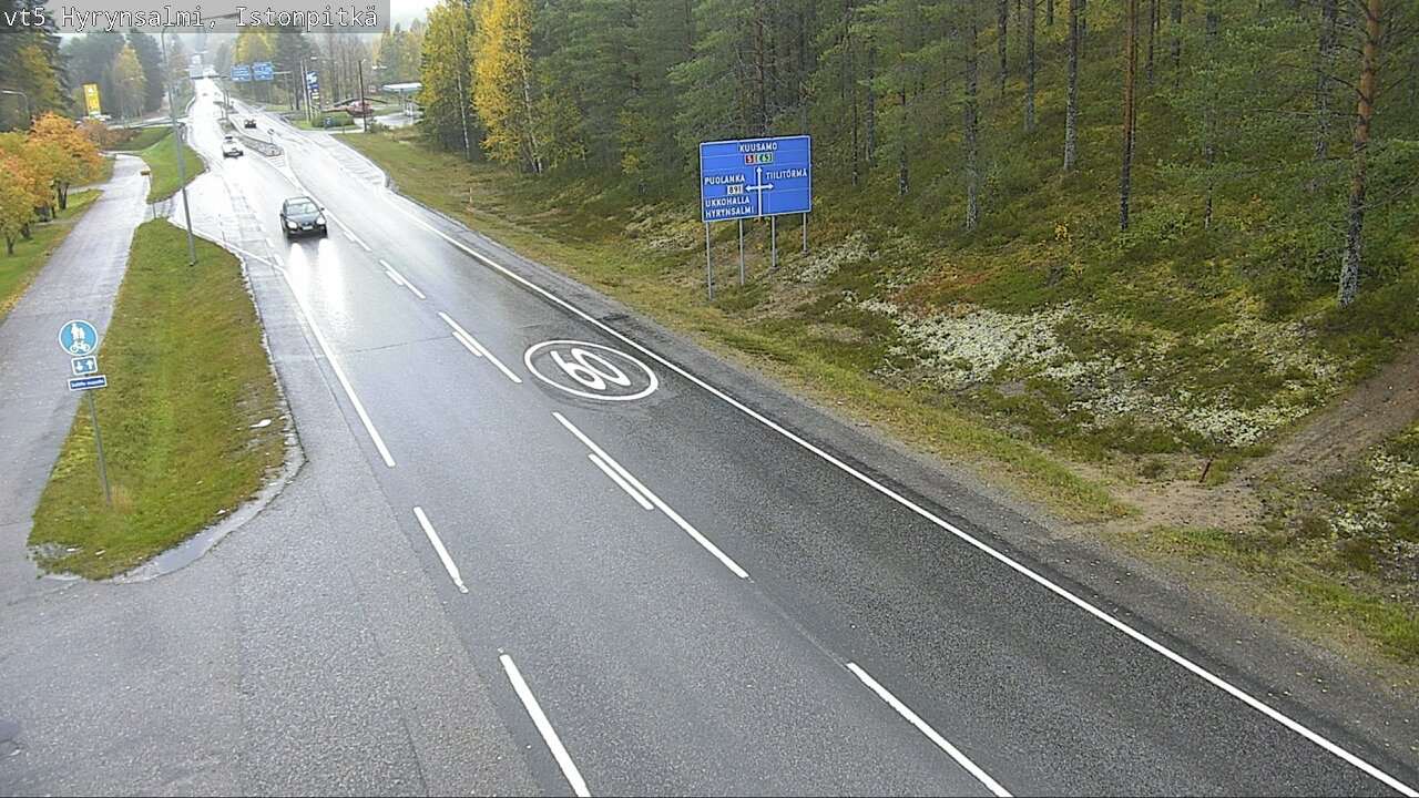 Weather Camera Image Väg 5 Hyrynsalmi, Istonpitkä, Hyrynsalmi, Kainuu