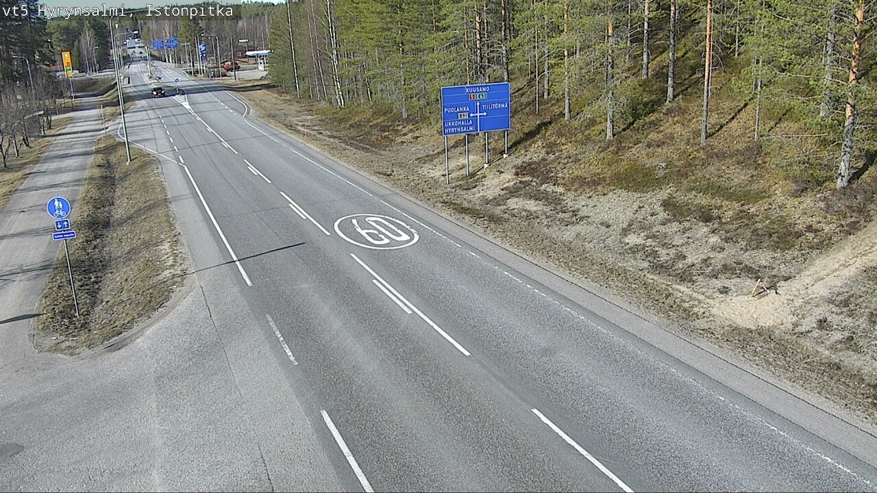 Kelikamerat Kuva Tie 5 Hyrynsalmi, Istonpitkä, Hyrynsalmi, Kainuu