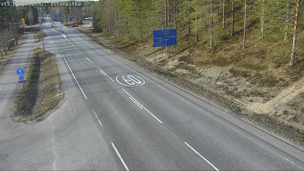 Kelikamerat Kuva Tie 5 Hyrynsalmi, Istonpitkä, Hyrynsalmi, Kainuu