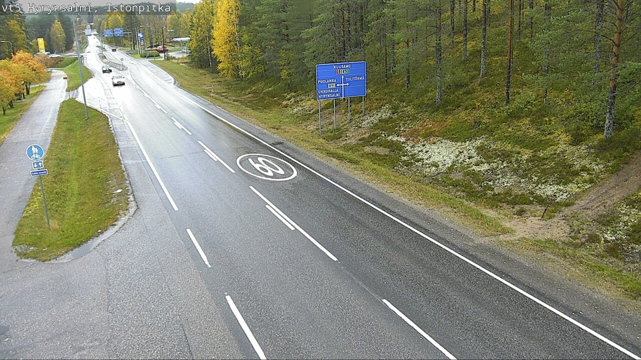 Weather Camera Image Road 5 Hyrynsalmi, Istonpitkä, Hyrynsalmi, Kainuu
