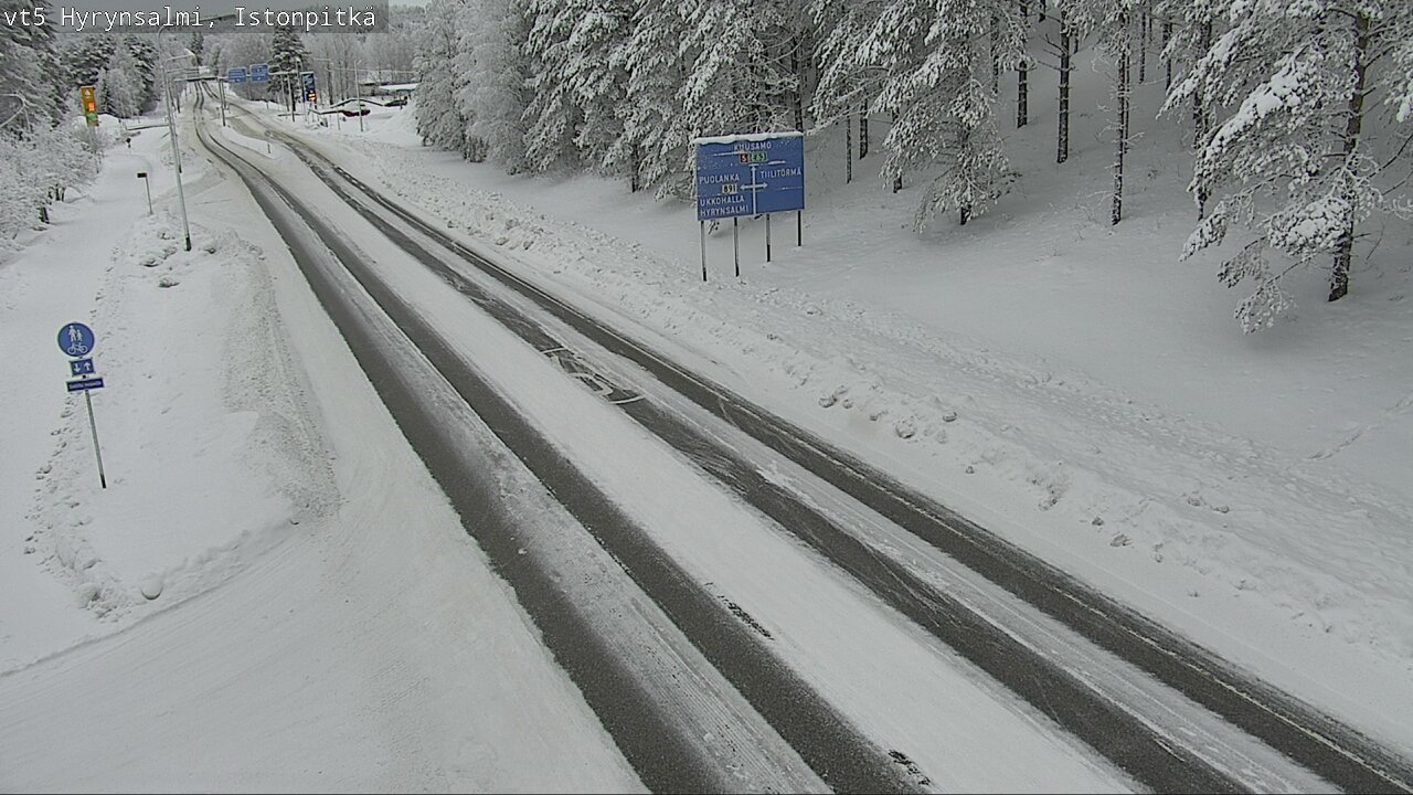 Weather Camera Image Road 5 Hyrynsalmi, Istonpitkä, Hyrynsalmi, Kainuu