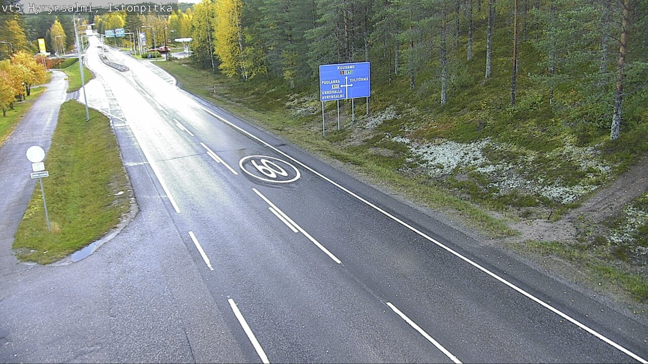 Weather Camera Image Road 5 Hyrynsalmi, Istonpitkä, Hyrynsalmi, Kainuu