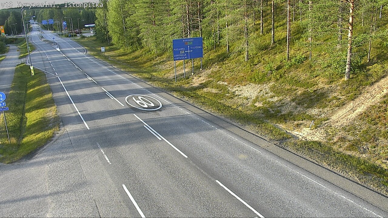 Kelikamerat Kuva Tie 5 Hyrynsalmi, Istonpitkä, Hyrynsalmi, Kainuu