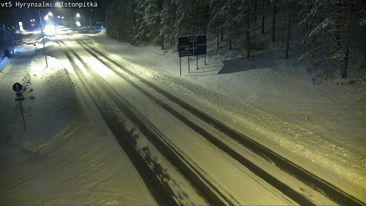 Weather Camera Image Road 5 Hyrynsalmi, Istonpitkä, Hyrynsalmi, Kainuu