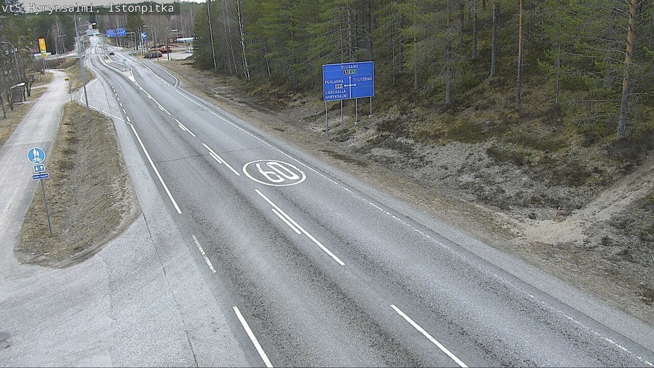 Kelikamerat Kuva Tie 5 Hyrynsalmi, Istonpitkä, Hyrynsalmi, Kainuu