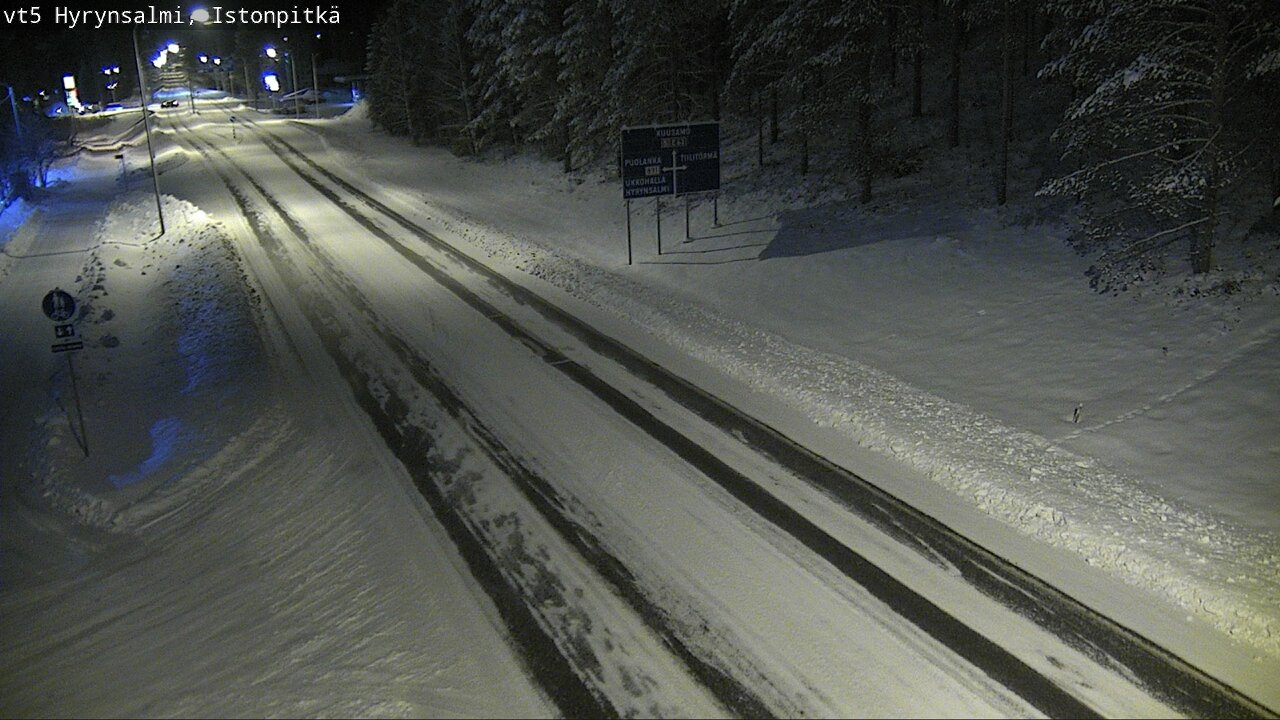 Weather Camera Image Road 5 Hyrynsalmi, Istonpitkä, Hyrynsalmi, Kainuu