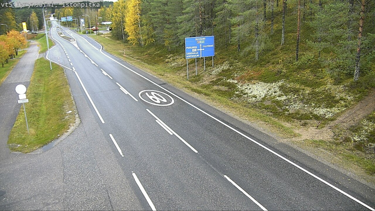 Weather Camera Image Road 5 Hyrynsalmi, Istonpitkä, Hyrynsalmi, Kainuu