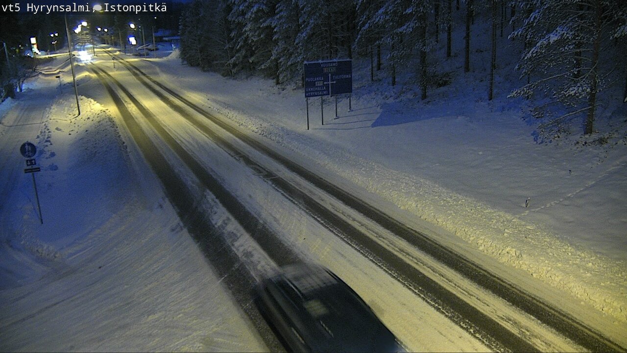 Weather Camera Image Road 5 Hyrynsalmi, Istonpitkä, Hyrynsalmi, Kainuu