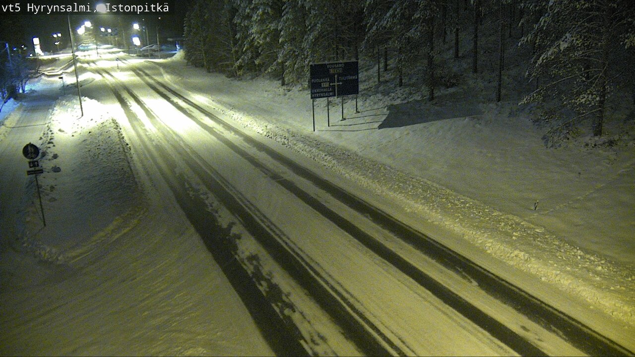 Weather Camera Image Road 5 Hyrynsalmi, Istonpitkä, Hyrynsalmi, Kainuu