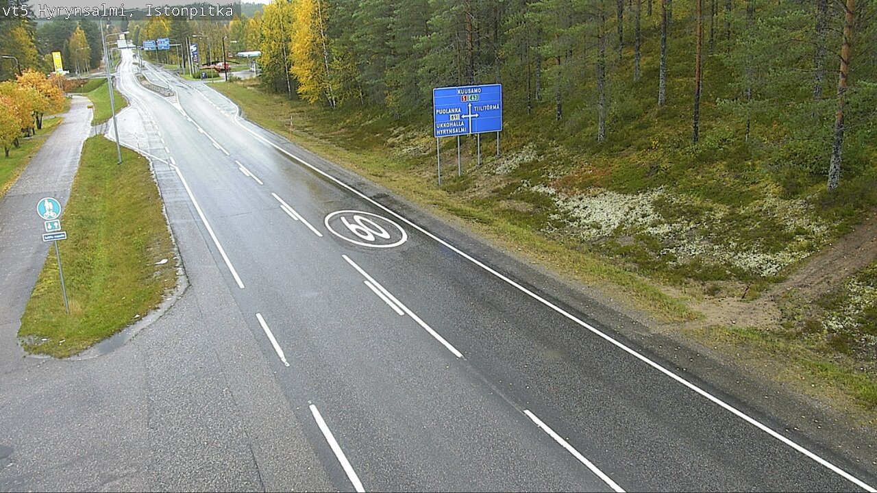 Weather Camera Image Road 5 Hyrynsalmi, Istonpitkä, Hyrynsalmi, Kainuu