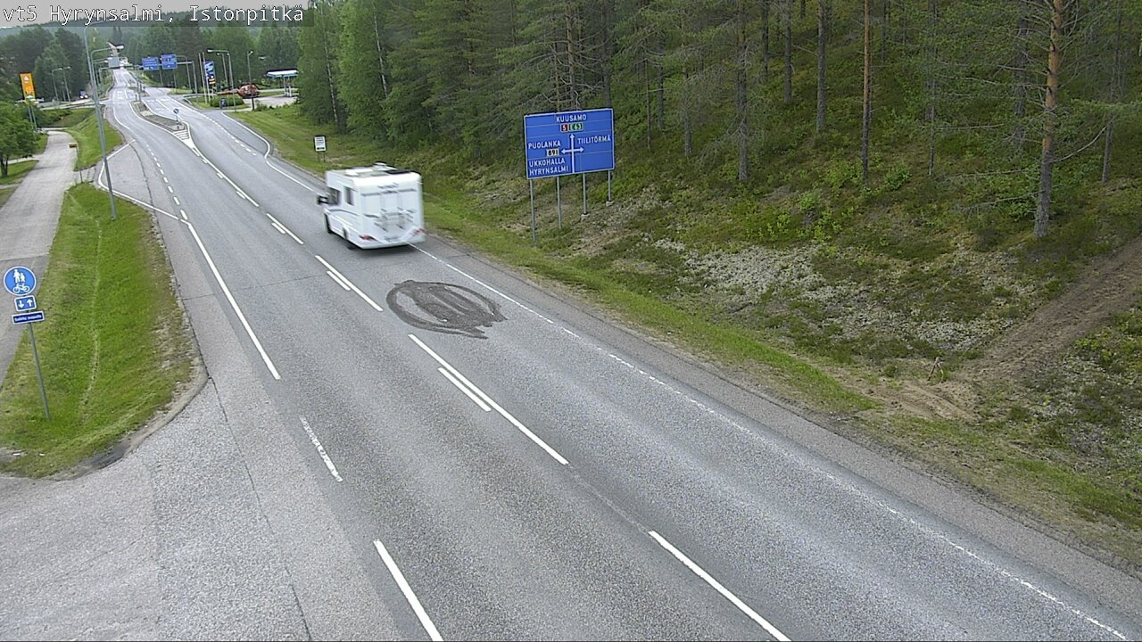 Kelikamerat Kuva Tie 5 Hyrynsalmi, Istonpitkä, Hyrynsalmi, Kainuu