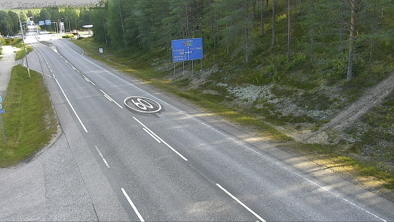 Weather Camera Image Road 5 Hyrynsalmi, Istonpitkä, Hyrynsalmi, Kainuu