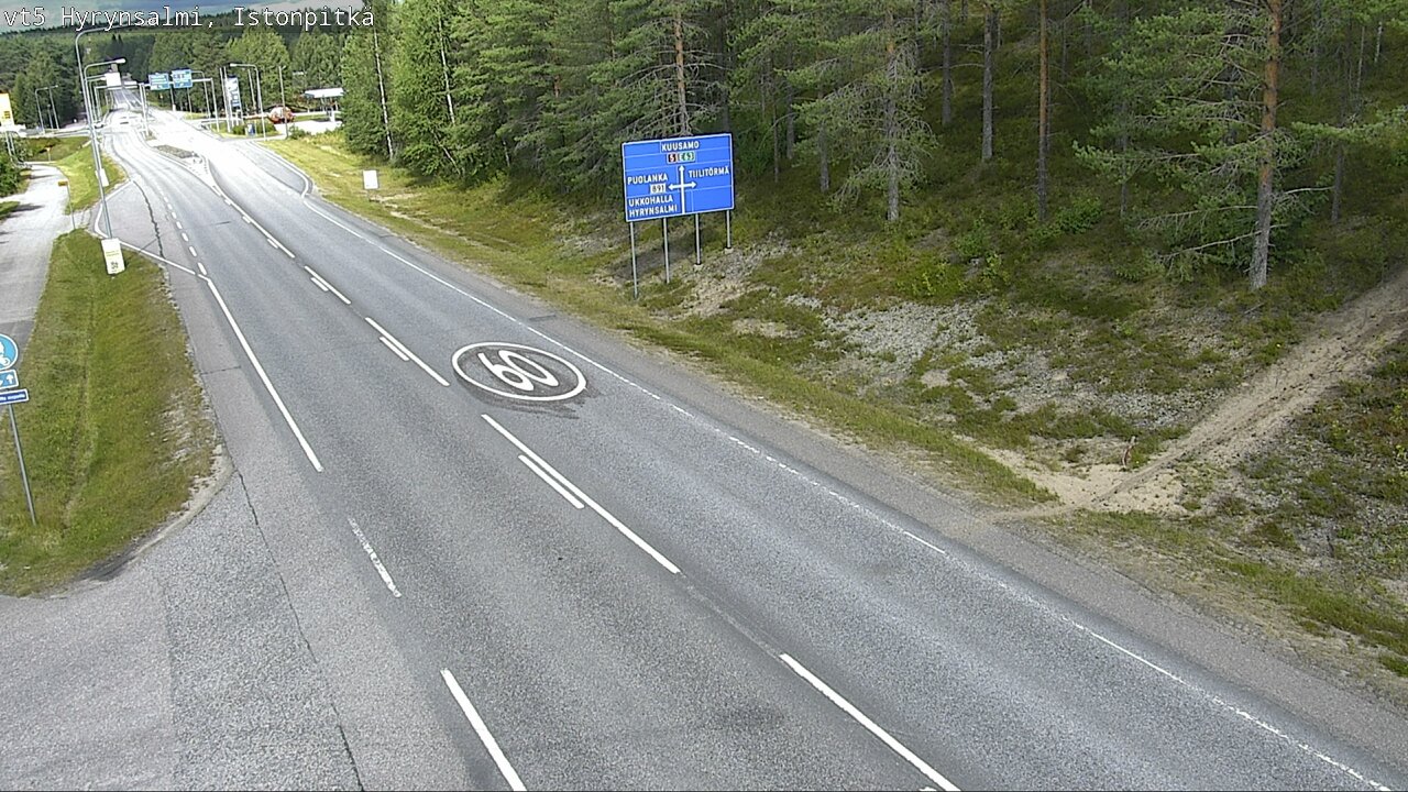 Kelikamerat Kuva Tie 5 Hyrynsalmi, Istonpitkä, Hyrynsalmi, Kainuu
