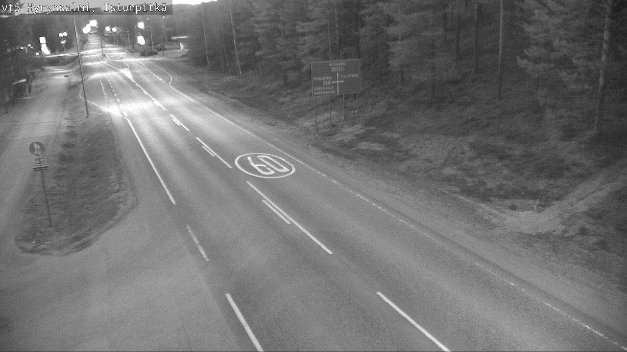 Weather Camera Image Road 5 Hyrynsalmi, Istonpitkä, Hyrynsalmi, Kainuu