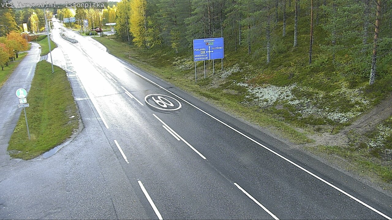 Weather Camera Image Road 5 Hyrynsalmi, Istonpitkä, Hyrynsalmi, Kainuu