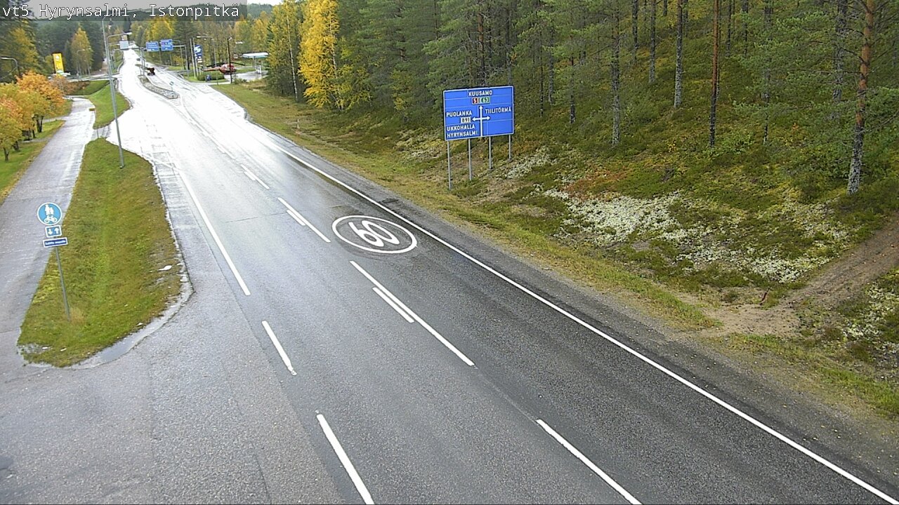 Weather Camera Image Road 5 Hyrynsalmi, Istonpitkä, Hyrynsalmi, Kainuu
