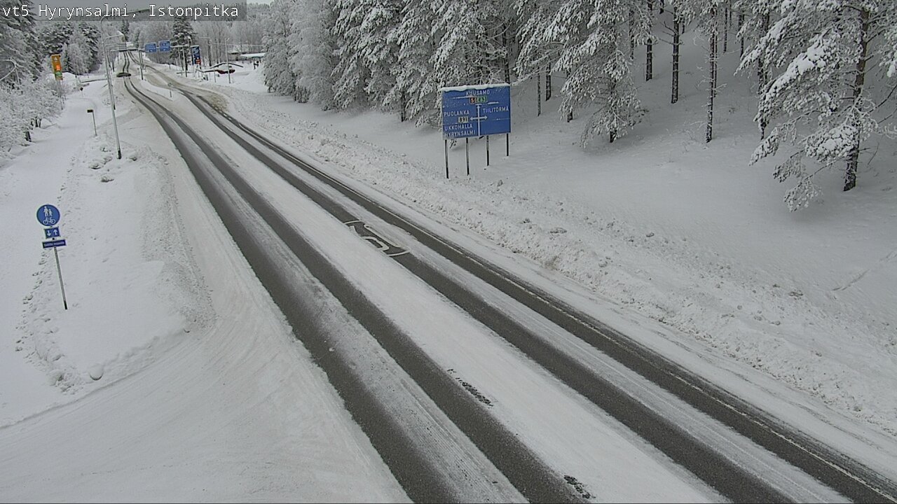 Weather Camera Image Road 5 Hyrynsalmi, Istonpitkä, Hyrynsalmi, Kainuu