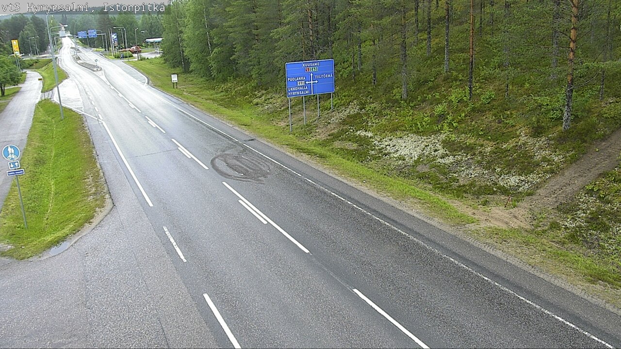 Weather Camera Image Road 5 Hyrynsalmi, Istonpitkä, Hyrynsalmi, Kainuu