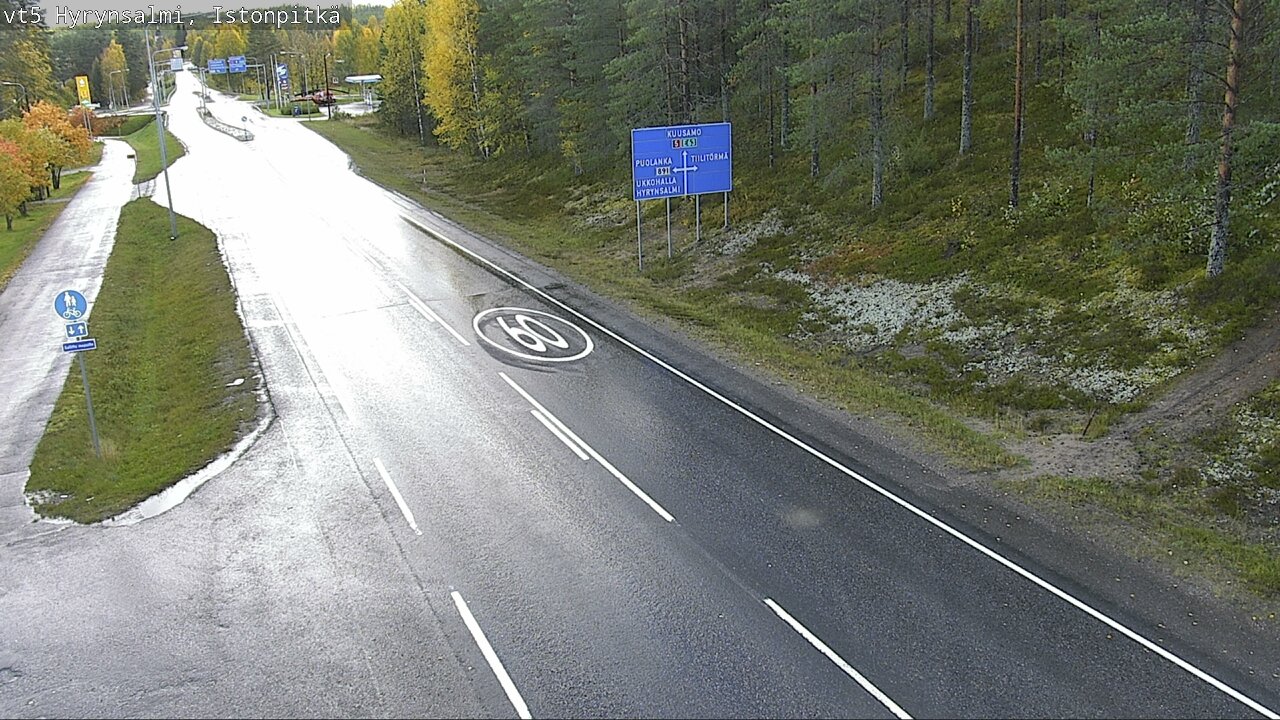 Weather Camera Image Road 5 Hyrynsalmi, Istonpitkä, Hyrynsalmi, Kainuu