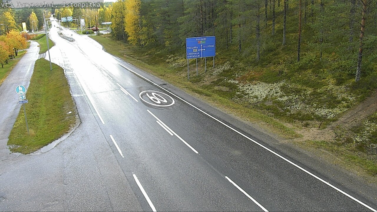 Weather Camera Image Road 5 Hyrynsalmi, Istonpitkä, Hyrynsalmi, Kainuu