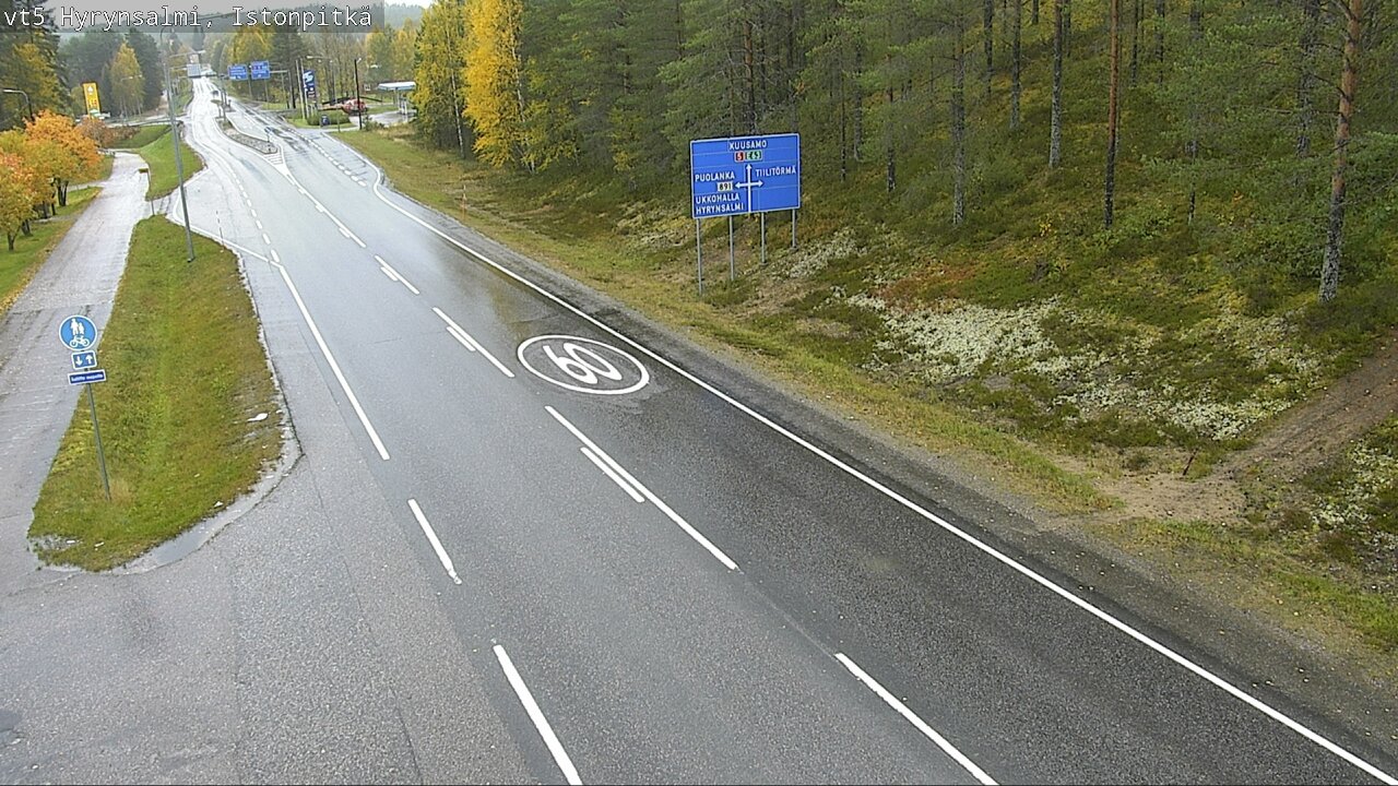 Weather Camera Image Road 5 Hyrynsalmi, Istonpitkä, Hyrynsalmi, Kainuu