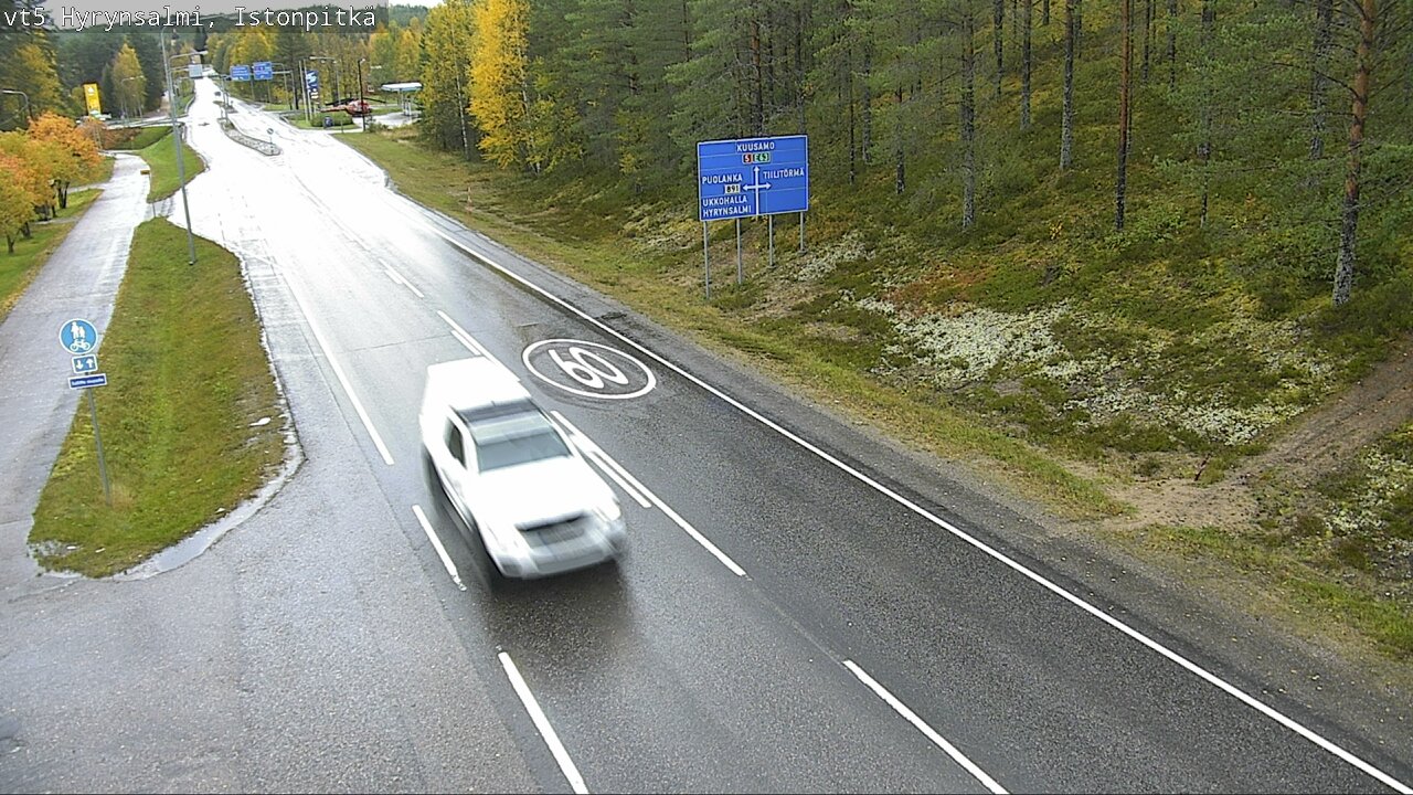 Weather Camera Image Road 5 Hyrynsalmi, Istonpitkä, Hyrynsalmi, Kainuu