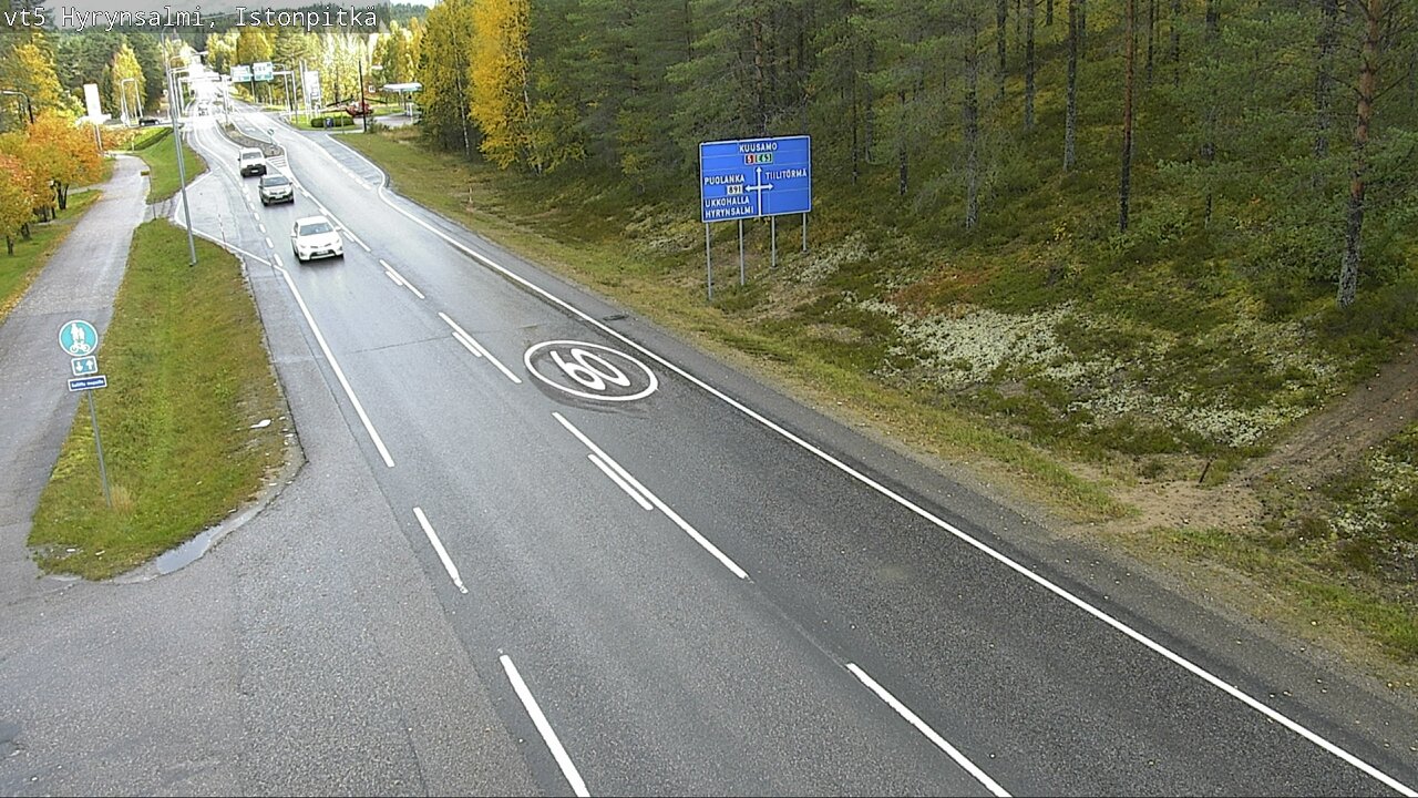 Weather Camera Image Road 5 Hyrynsalmi, Istonpitkä, Hyrynsalmi, Kainuu