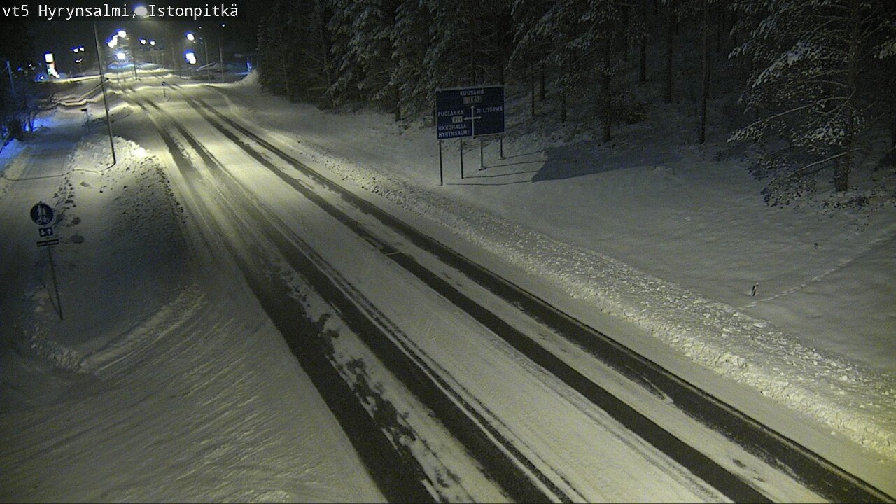 Weather Camera Image Road 5 Hyrynsalmi, Istonpitkä, Hyrynsalmi, Kainuu
