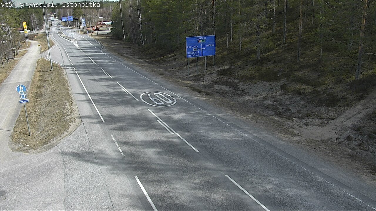Kelikamerat Kuva Tie 5 Hyrynsalmi, Istonpitkä, Hyrynsalmi, Kainuu