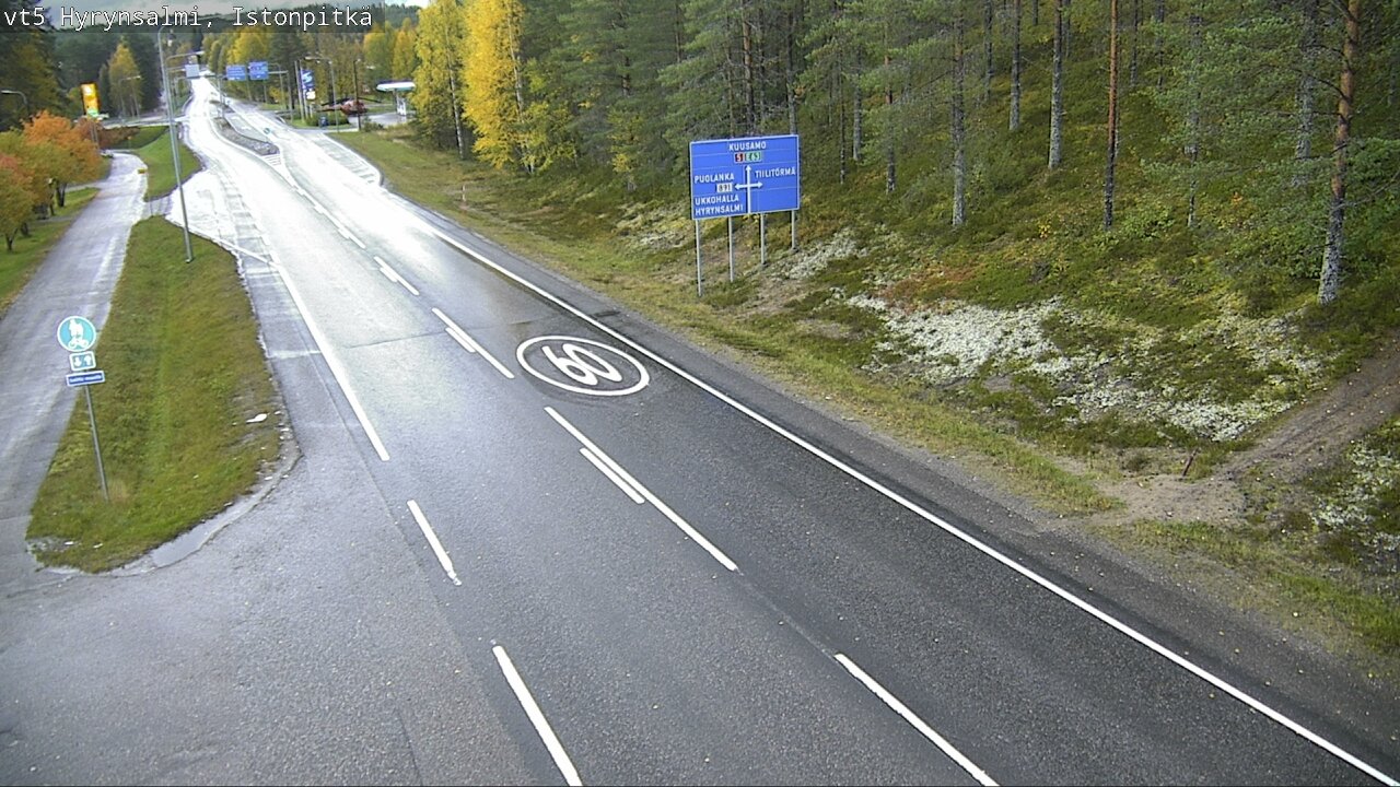 Weather Camera Image Road 5 Hyrynsalmi, Istonpitkä, Hyrynsalmi, Kainuu