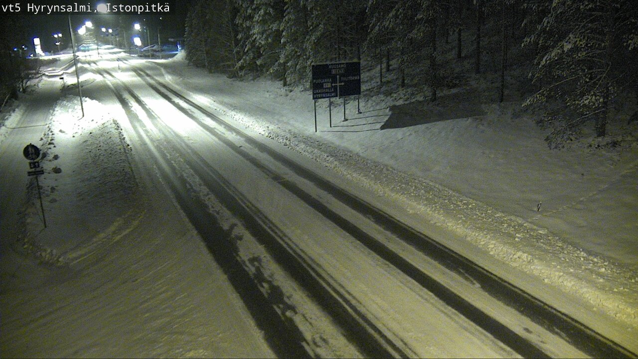 Weather Camera Image Road 5 Hyrynsalmi, Istonpitkä, Hyrynsalmi, Kainuu