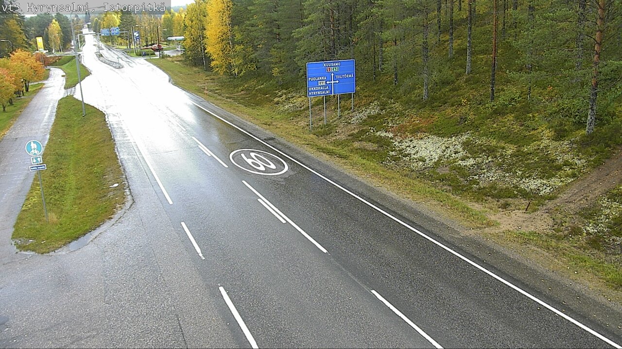 Weather Camera Image Road 5 Hyrynsalmi, Istonpitkä, Hyrynsalmi, Kainuu