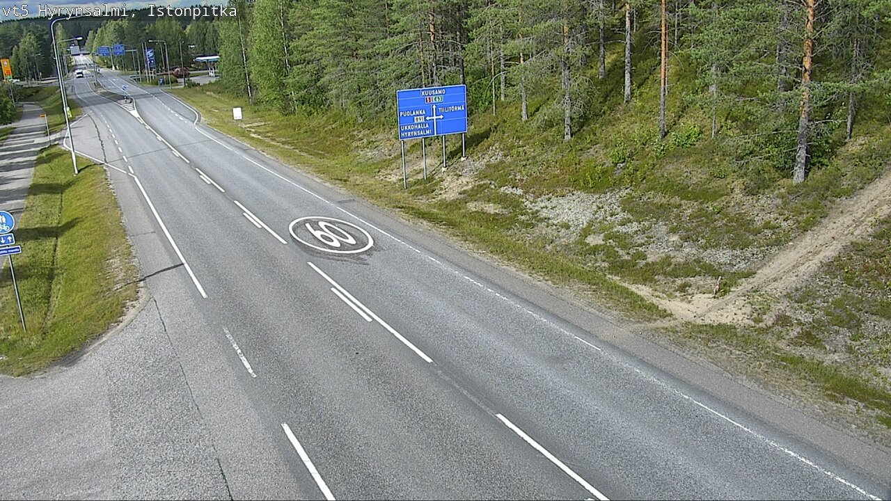 Kelikamerat Kuva Tie 5 Hyrynsalmi, Istonpitkä, Hyrynsalmi, Kainuu