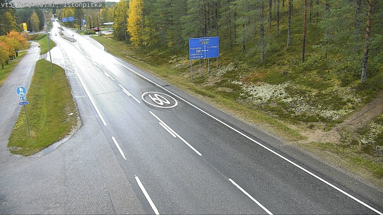 Weather Camera Image Road 5 Hyrynsalmi, Istonpitkä, Hyrynsalmi, Kainuu