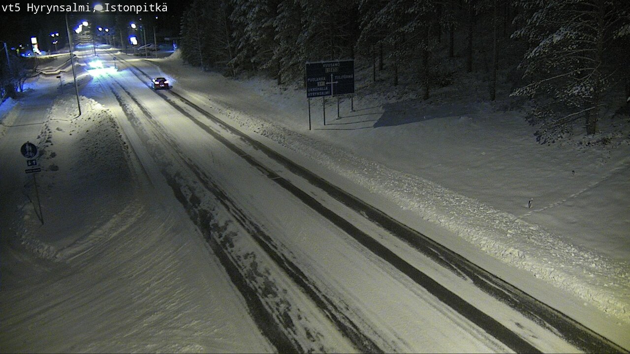 Weather Camera Image Road 5 Hyrynsalmi, Istonpitkä, Hyrynsalmi, Kainuu