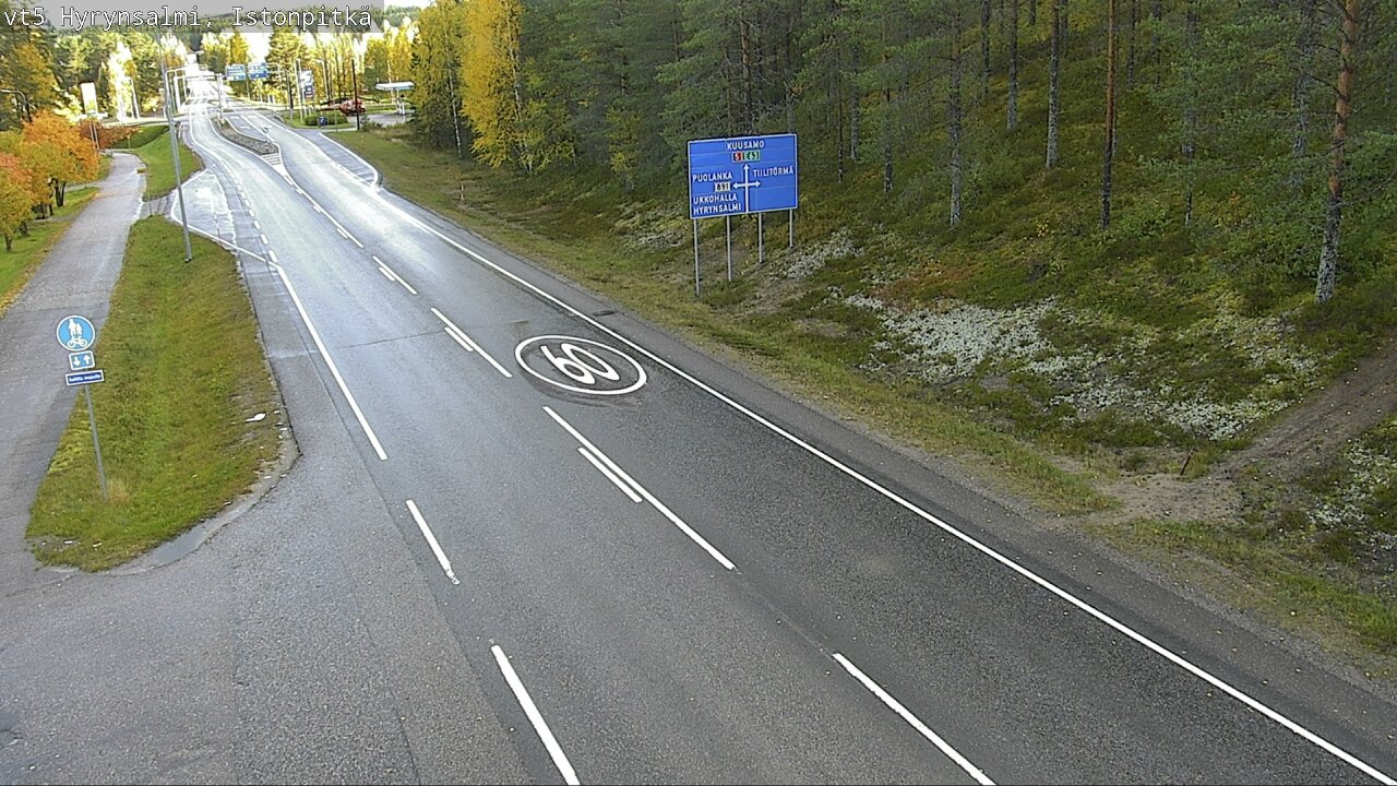 Weather Camera Image Road 5 Hyrynsalmi, Istonpitkä, Hyrynsalmi, Kainuu