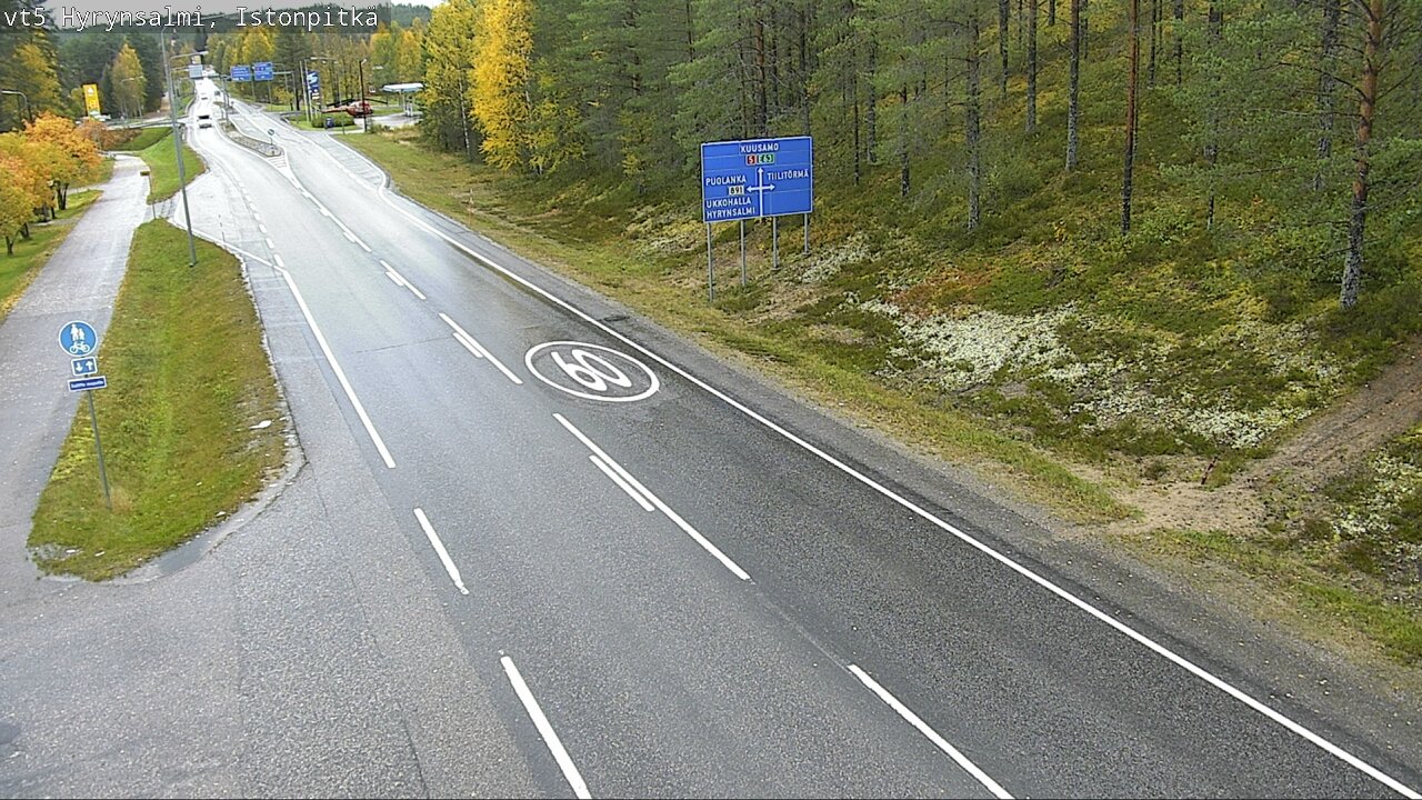 Weather Camera Image Road 5 Hyrynsalmi, Istonpitkä, Hyrynsalmi, Kainuu
