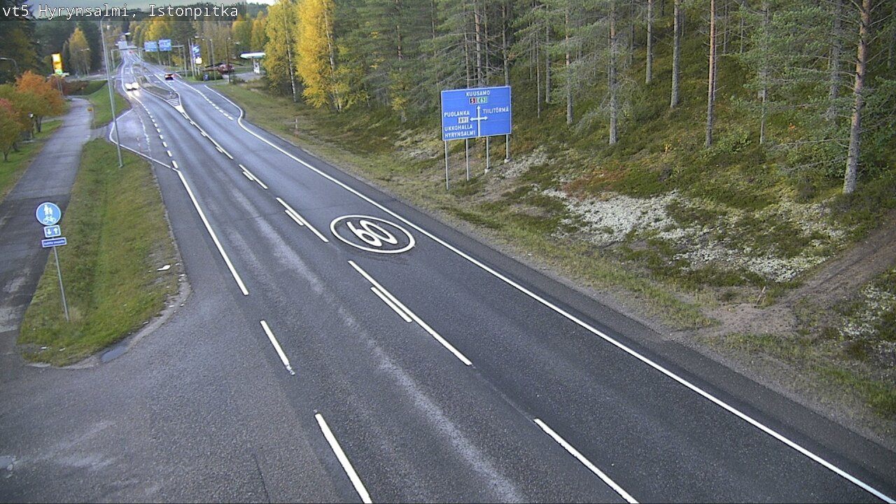 Kelikamerat Kuva Tie 5 Hyrynsalmi, Istonpitkä, Hyrynsalmi, Kainuu