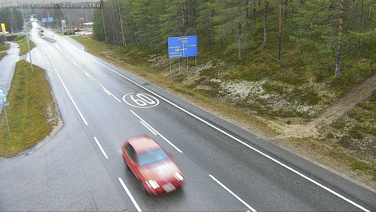 Kelikamerat Kuva Tie 5 Hyrynsalmi, Istonpitkä, Hyrynsalmi, Kainuu