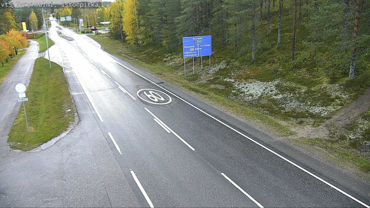 Weather Camera Image Road 5 Hyrynsalmi, Istonpitkä, Hyrynsalmi, Kainuu