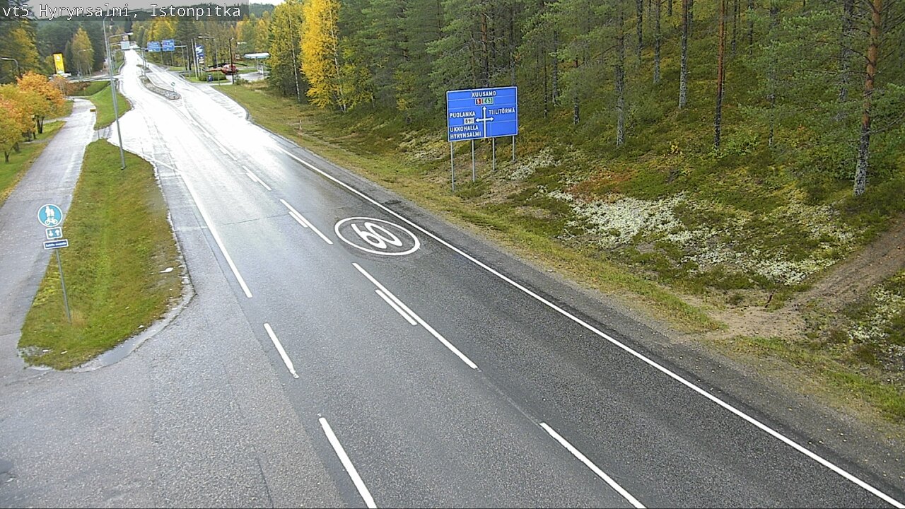 Weather Camera Image Road 5 Hyrynsalmi, Istonpitkä, Hyrynsalmi, Kainuu