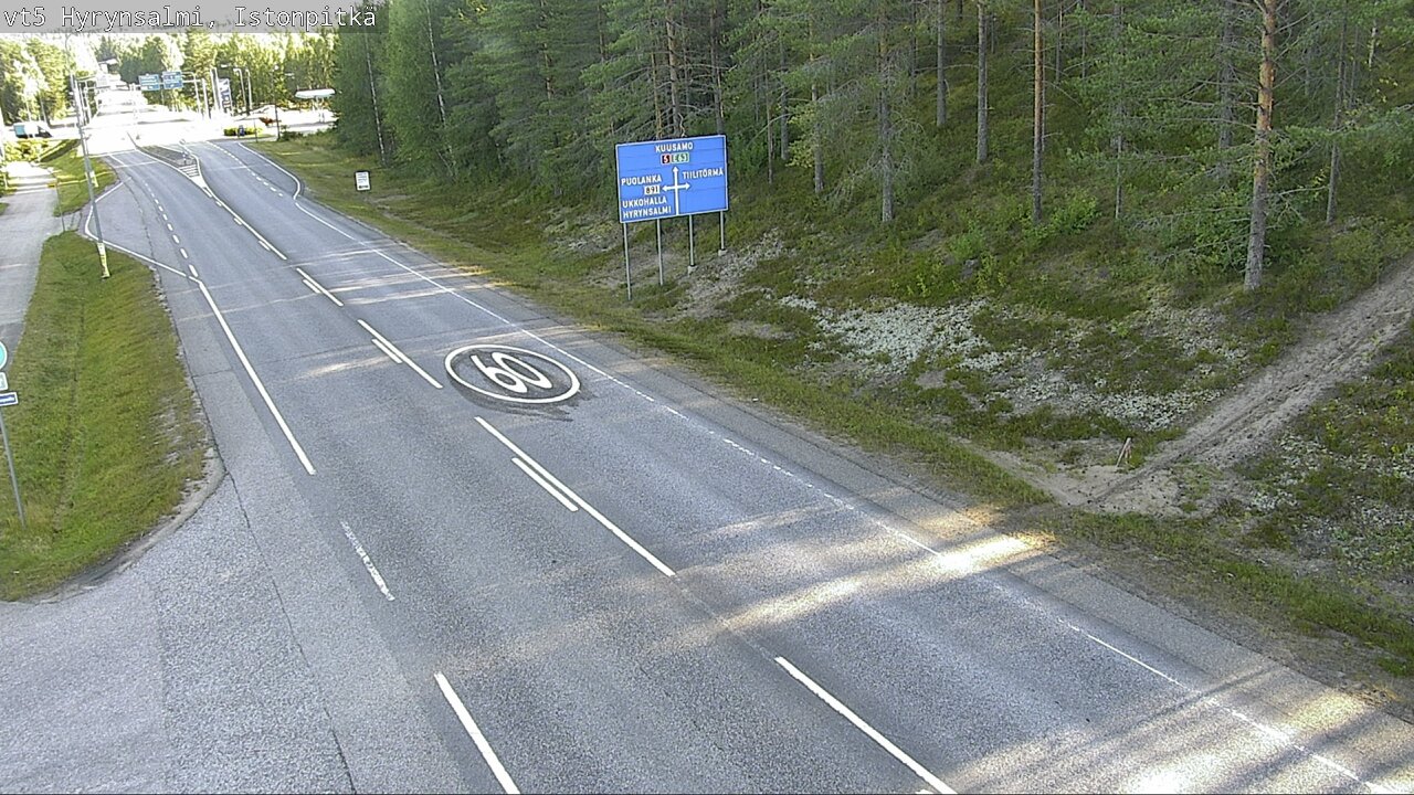 Weather Camera Image Road 5 Hyrynsalmi, Istonpitkä, Hyrynsalmi, Kainuu