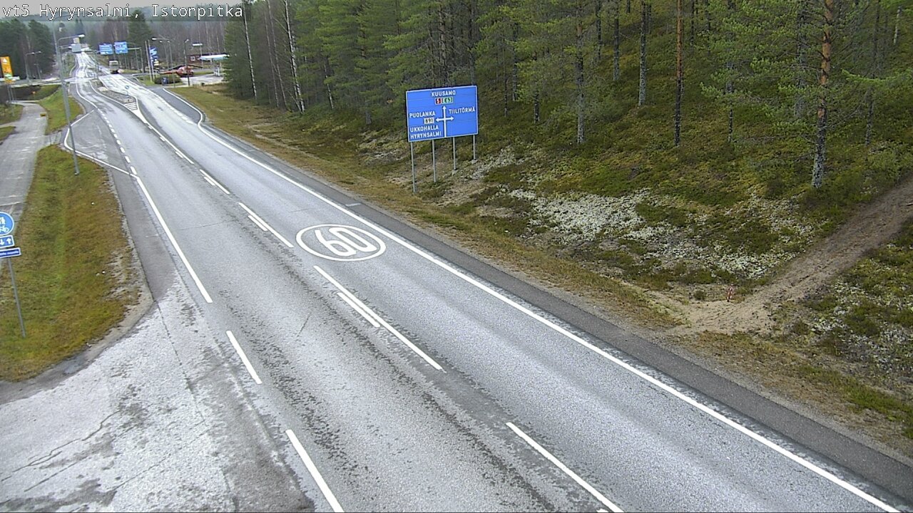 Kelikamerat Kuva Tie 5 Hyrynsalmi, Istonpitkä, Hyrynsalmi, Kainuu